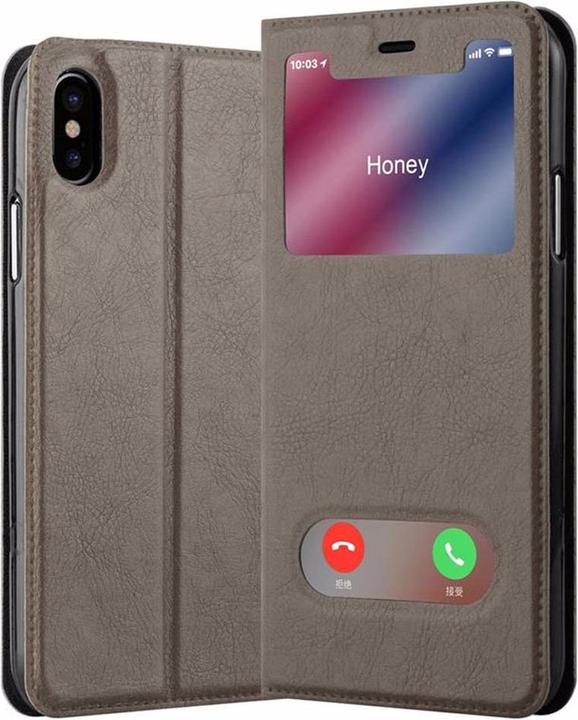 Actual product image Cadorabo Book with View double window cover (Apple iPhone XS Max)