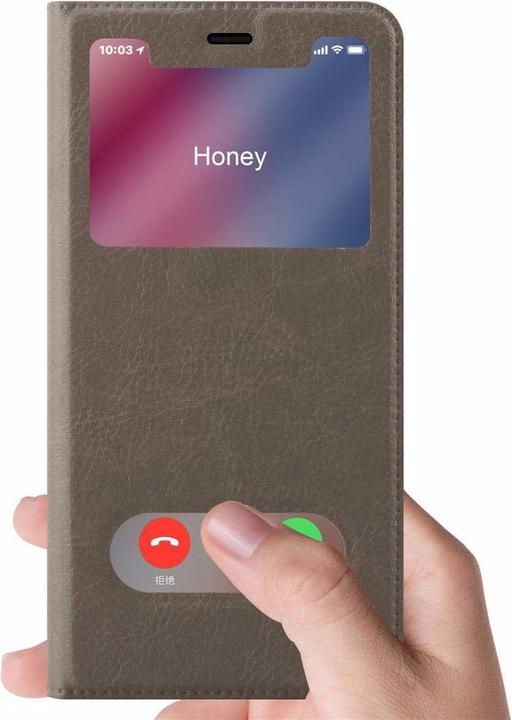 Actual product image Cadorabo Book with View double window cover (Apple iPhone XS Max)