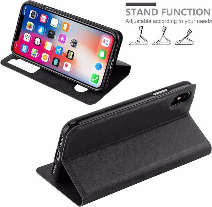 Produktbild Cadorabo Book mit View Doppelfenster Cover (Apple iPhone XS Max)