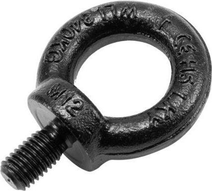 Actual product image Safetex Eyebolt M12/20mm, black galvanised DIN 580