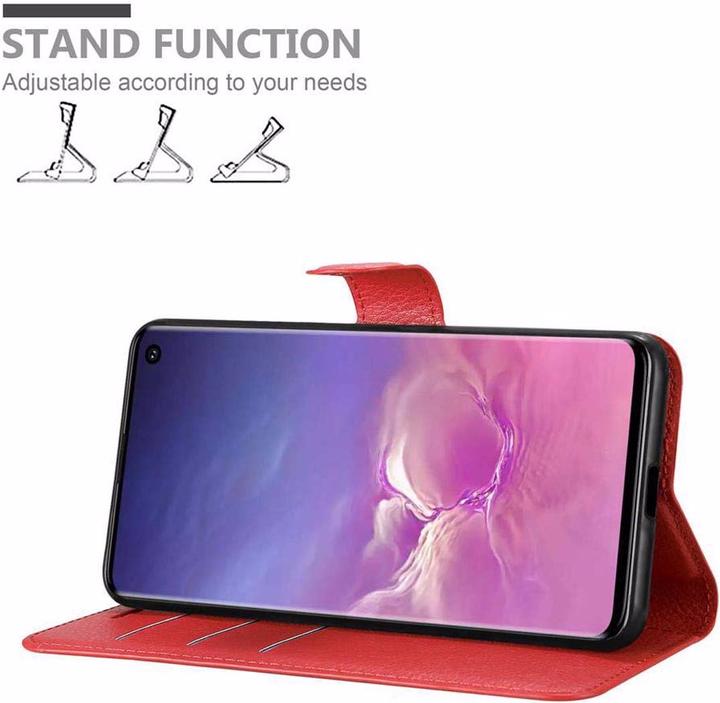 Actual product image Cadorabo Book with stand function cover (Samsung Galaxy S10)