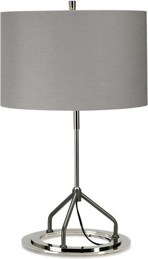 Produktbild Elstead Lighting Vicenza Tischleuchte E27 Nickel weiss poliert Grau (E27)