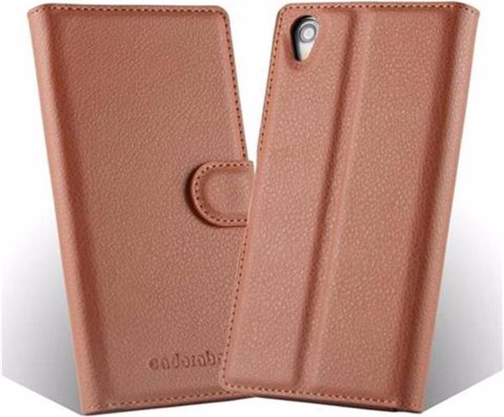 Actual product image Cadorabo Book with stand function cover (Sony Xperia Z1)