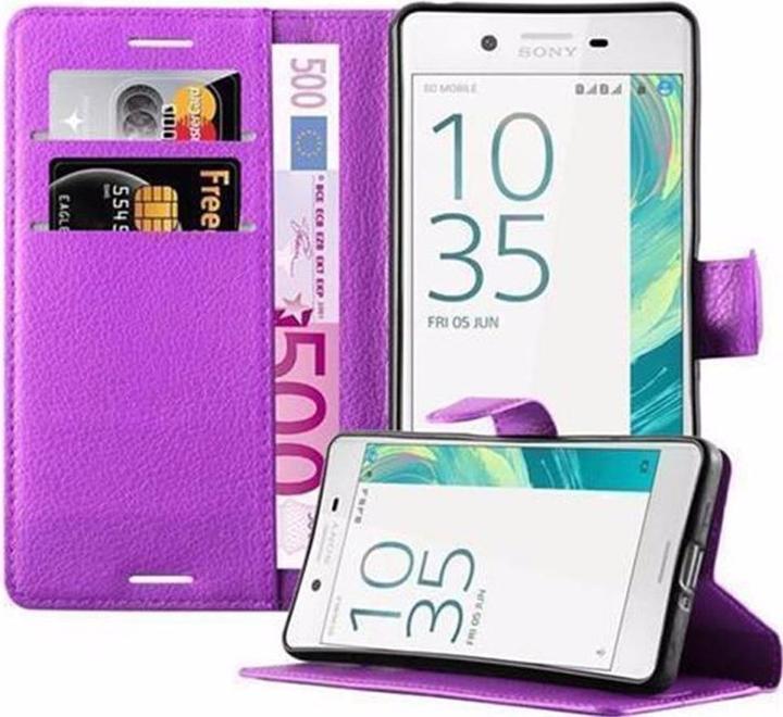 Actual product image Cadorabo Book with stand function cover (Sony Xperia X)