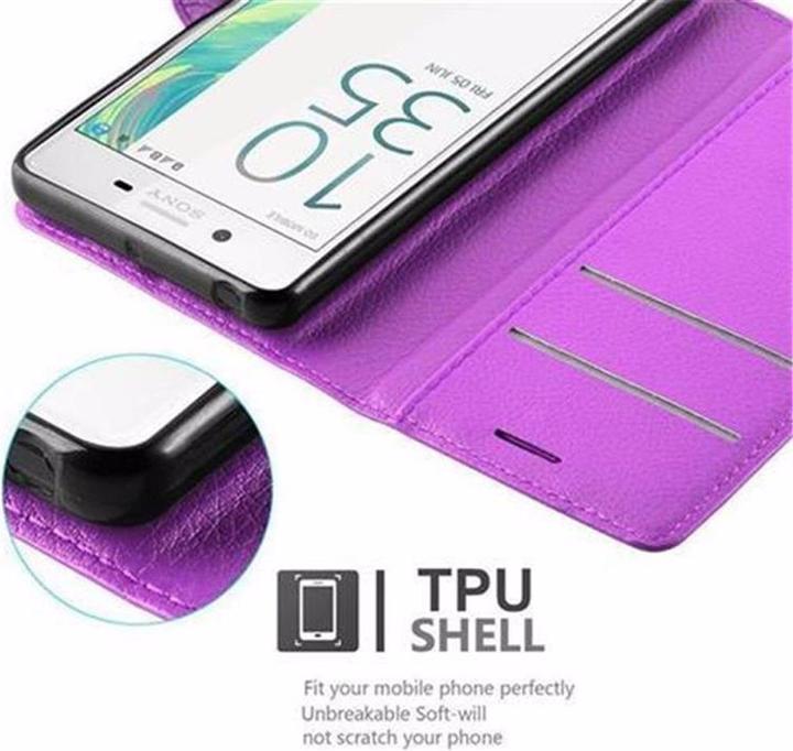 Actual product image Cadorabo Book with stand function cover (Sony Xperia X)