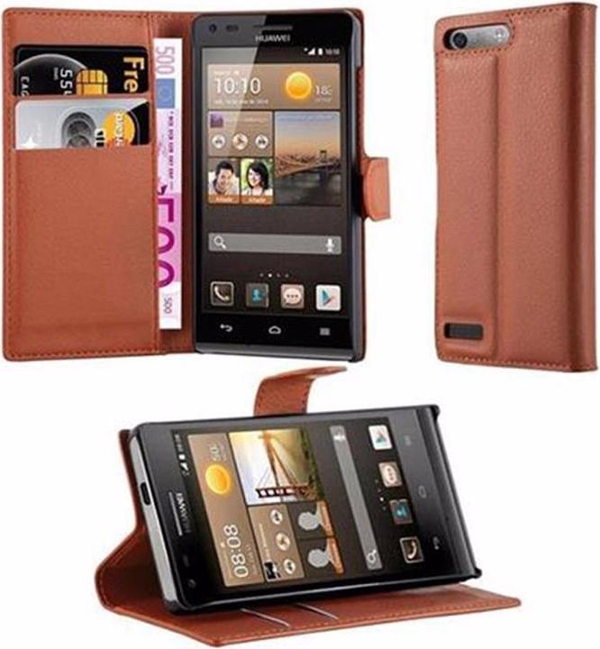 Produktbild Cadorabo Book mit Standfunktion Cover (Huawei Ascend G6)