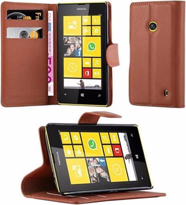 Actual product image Cadorabo Book with stand function cover (Nokia Lumia 520)
