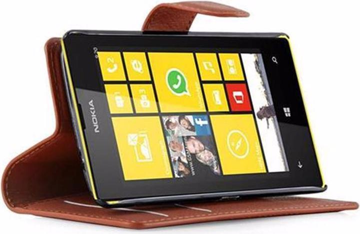Actual product image Cadorabo Book with stand function cover (Nokia Lumia 520)
