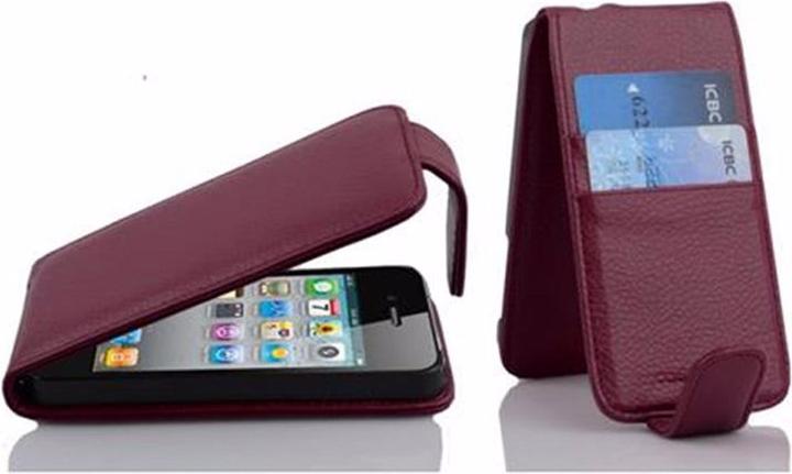 Image du produit Cadorabo Flip avec pochette pour carte Couverture (Apple iPhone 4s, Apple iPhone 4)