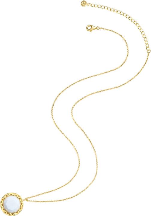 Actual product image Glanzstücke München Ladies Sterling Silver Agate Yellow Gold 42.0 cm Base Chain + 7.0 cm Extension - 28673 (Sterling Silver, 42 - 49 cm)