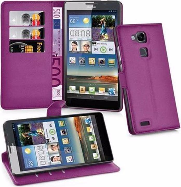 Actual product image Cadorabo Book with stand function cover (Huawei D3 Mate 7)