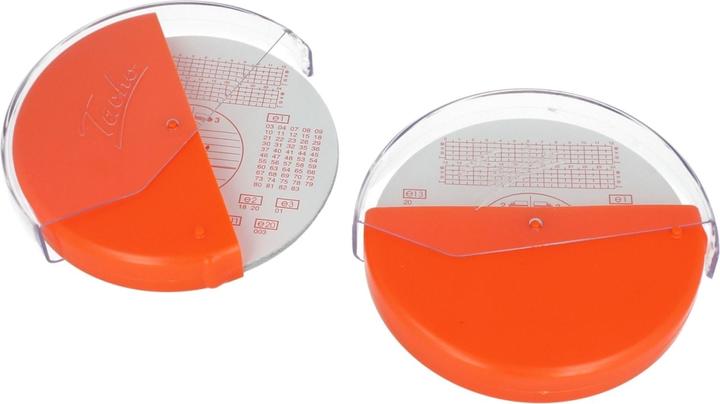 Actual product image Rnk Publisher Storage box for diagram discs, orange