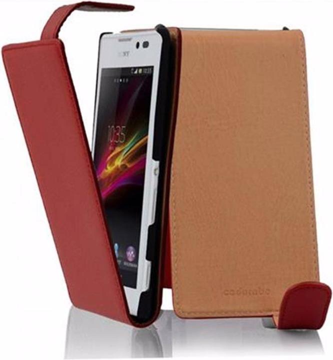 Productafbeelding Cadorabo Flip met structuurhoes (Sony Xperia C)