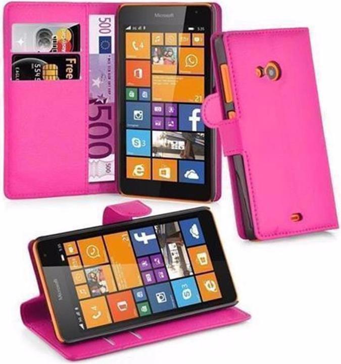 Actual product image Cadorabo Book with stand function cover (Microsoft Lumia 535)