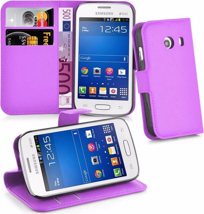 Actual product image Cadorabo Book with stand function cover (Samsung Galaxy Ace Style)