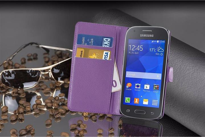 Actual product image Cadorabo Book with stand function cover (Samsung Galaxy Ace Style)