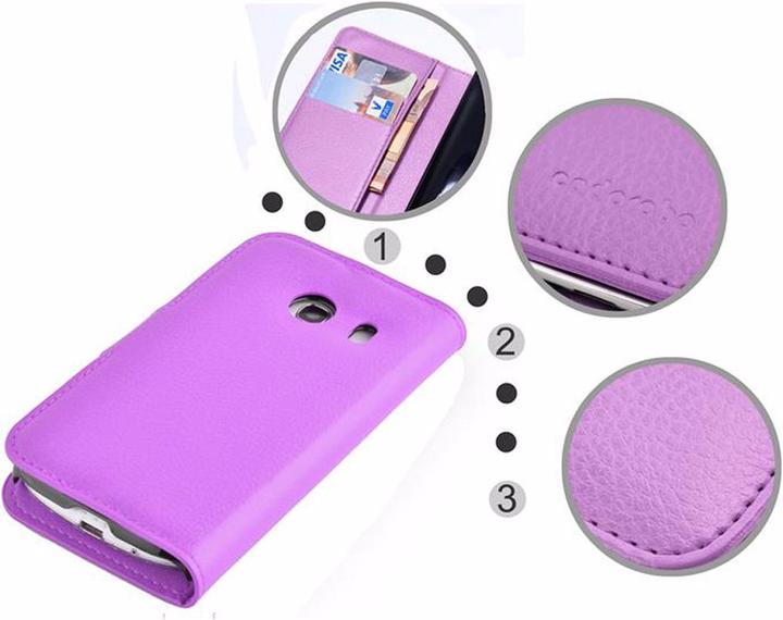 Actual product image Cadorabo Book with stand function cover (Samsung Galaxy Ace Style)