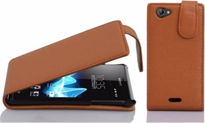 Actual product image Cadorabo Flip with structure cover (Sony Xperia J)