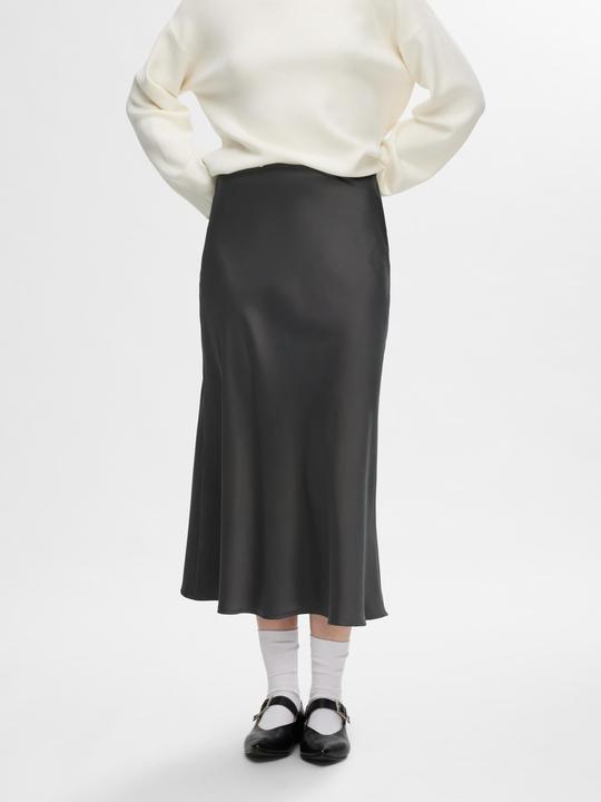 Actual product image Selected Femme Satin Midi Skirt (36)