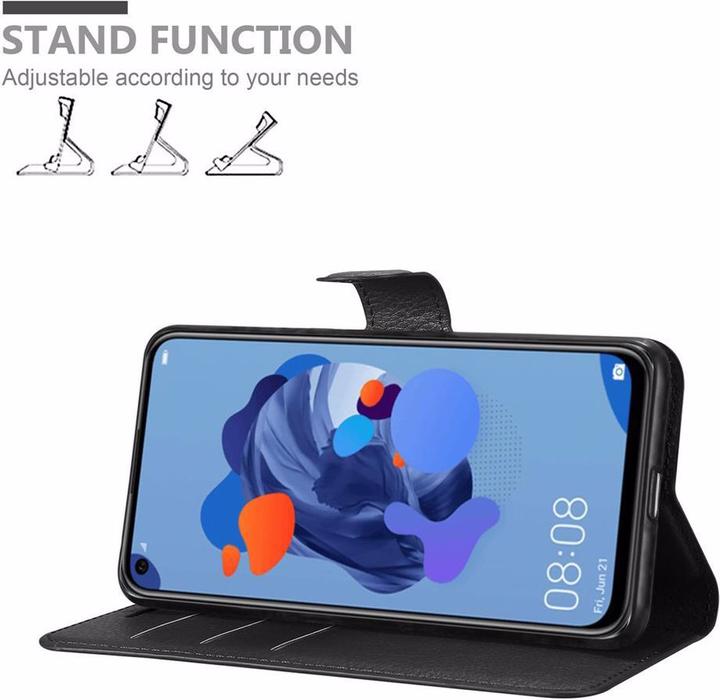 Produktbild Cadorabo Book mit Standfunktion Cover (Huawei Nova 5i, Huawei P20 Lite (2019))