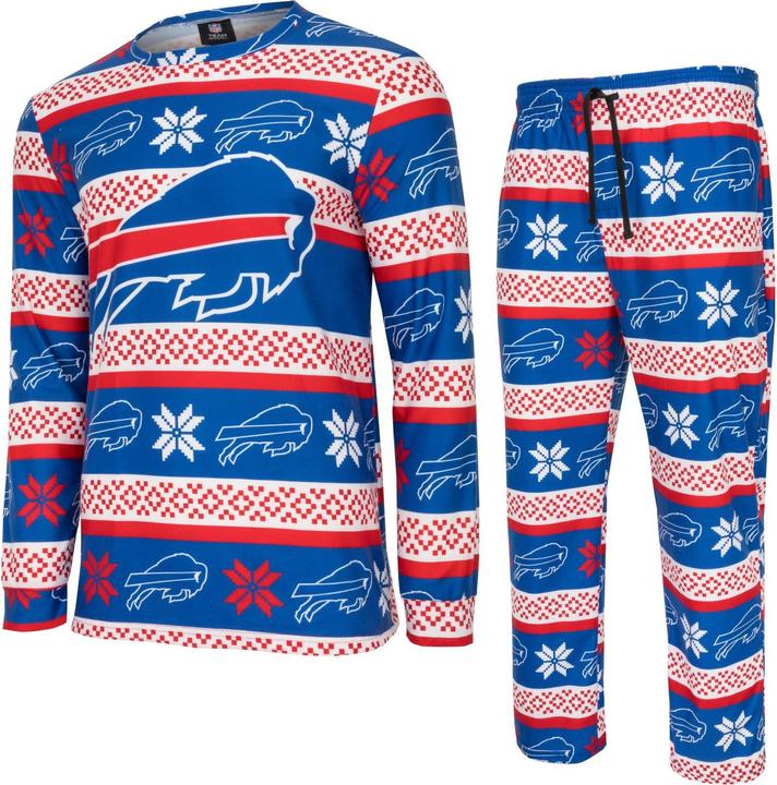 Produktbild Foco NFL Winter XMAS Pyjama Schlafanzug Buffalo Bills - L (L)