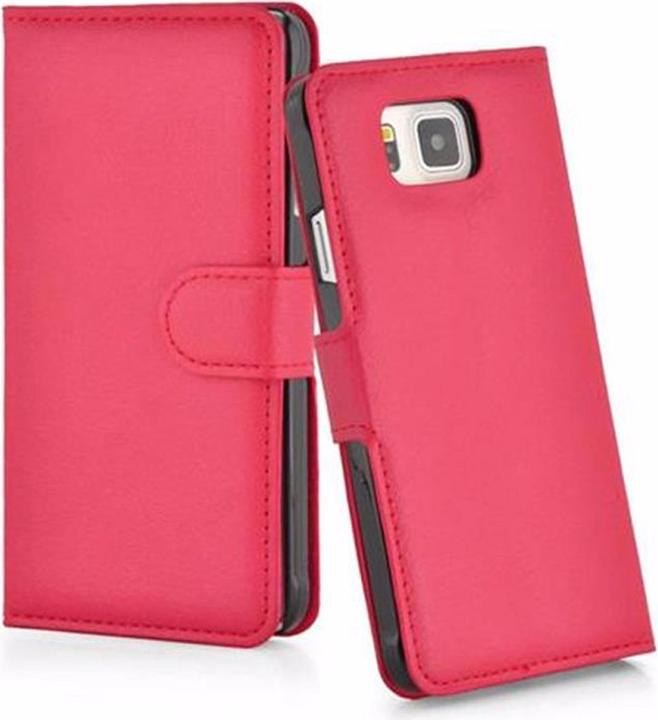 Actual product image Cadorabo Book with stand function cover (Samsung Galaxy Alpha)