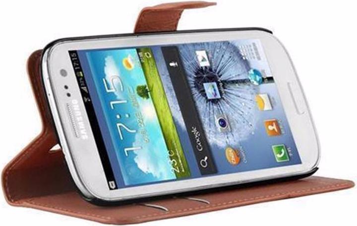 Actual product image Cadorabo Book with stand function cover (Samsung Galaxy S3 Neo, Samsung Galaxy S3)