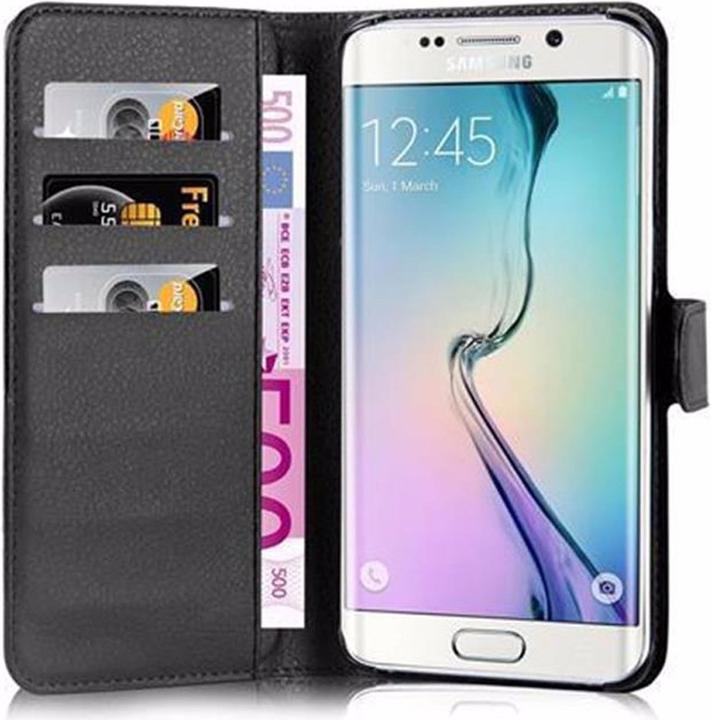 Actual product image Cadorabo Book with stand function cover (Samsung Galaxy S6 Edge)
