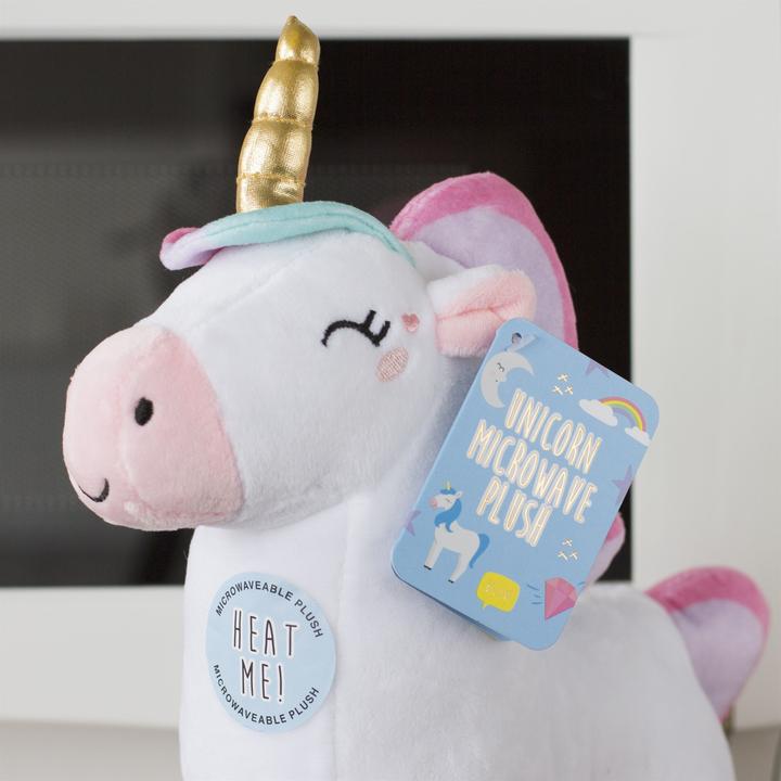 Actual product image Novelty Mikrowelle Wärmekuscheltier Unicorn