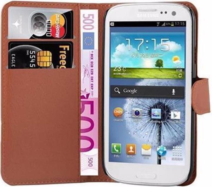 Actual product image Cadorabo Book with stand function cover (Samsung Galaxy S3 Neo, Samsung Galaxy S3)