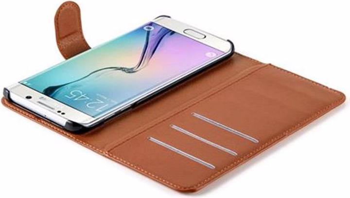 Actual product image Cadorabo Book with stand function cover (Samsung Galaxy S6 Edge)
