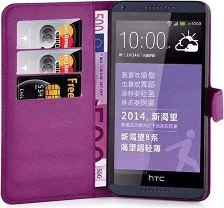 Actual product image Cadorabo Book with stand function cover (HTC Desire 816)