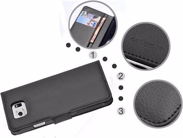 Actual product image Cadorabo Book with stand function cover (Samsung Galaxy S6)