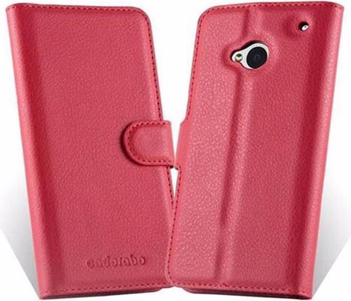Actual product image Cadorabo Book with stand function cover (HTC One M7)