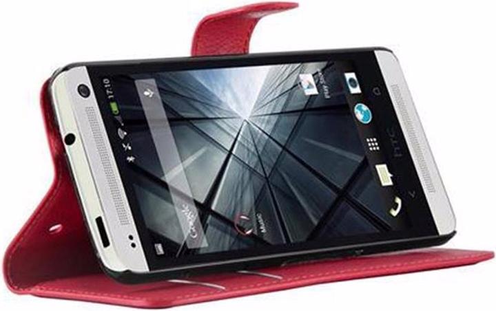 Actual product image Cadorabo Book with stand function cover (HTC One M7)