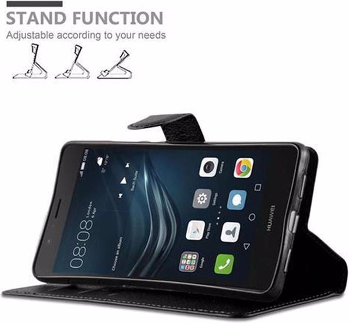 Actual product image Cadorabo Book with stand function cover (Huawei P9 Lite)