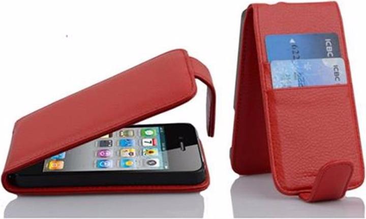 Image du produit Cadorabo Flip avec pochette pour carte Couverture (Apple iPhone 4s, Apple iPhone 4)