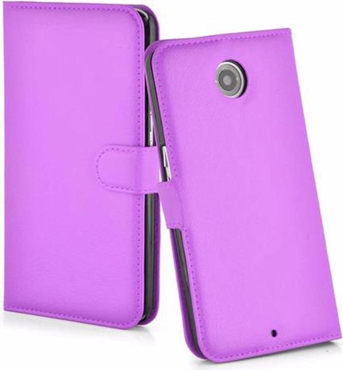 Actual product image Cadorabo Book with stand function cover (Motorola Nexus 6)