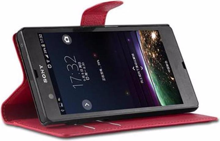 Actual product image Cadorabo Book with stand function cover (Sony Xperia Z)