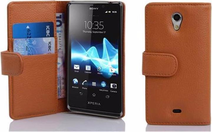 Produktbild Cadorabo Book mit Struktur Cover (Sony Xperia T)