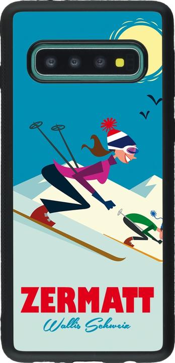 Actual product image PhoneLook Cover silicone black Zermatt Ski Downhill (Samsung Galaxy S10)