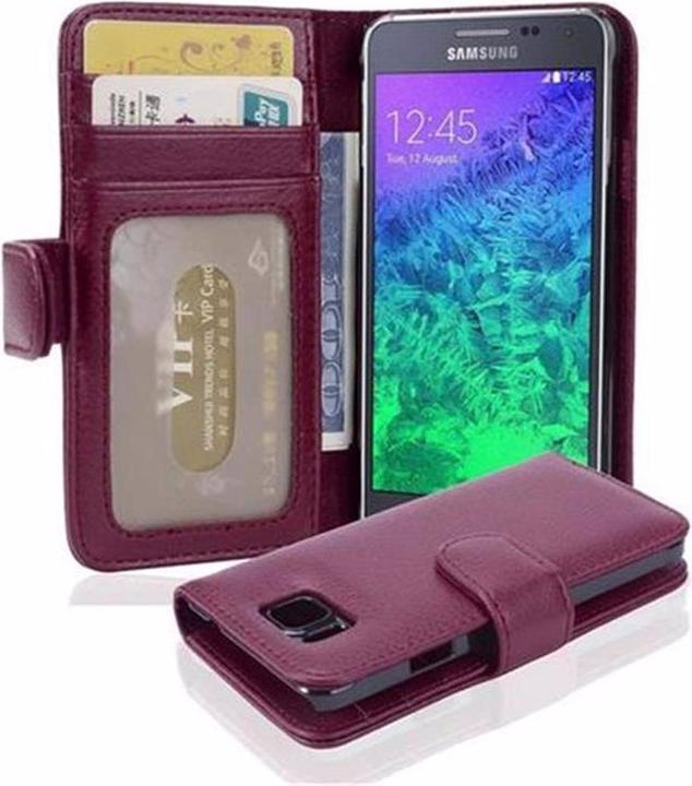Actual product image Cadorabo Book with 3 card slots cover (Samsung Galaxy Alpha)