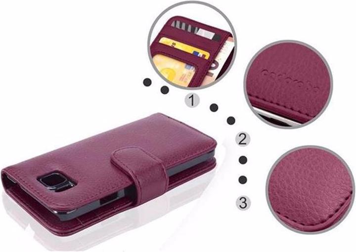 Actual product image Cadorabo Book with 3 card slots cover (Samsung Galaxy Alpha)