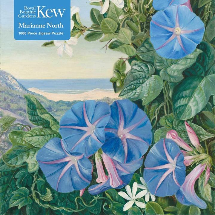 Produktbild Adult Jigsaw Puzzle Kew: Marianne North: Amatungula and Blue Ipomoea, South Africa (1000 Teile)