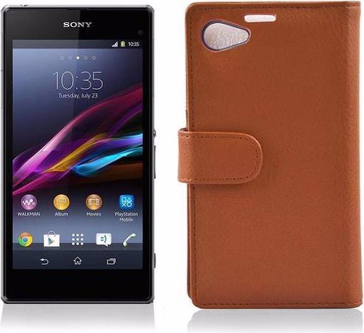 Productafbeelding Cadorabo Boek met structuur omslag (Sony Xperia Z1 Compact)