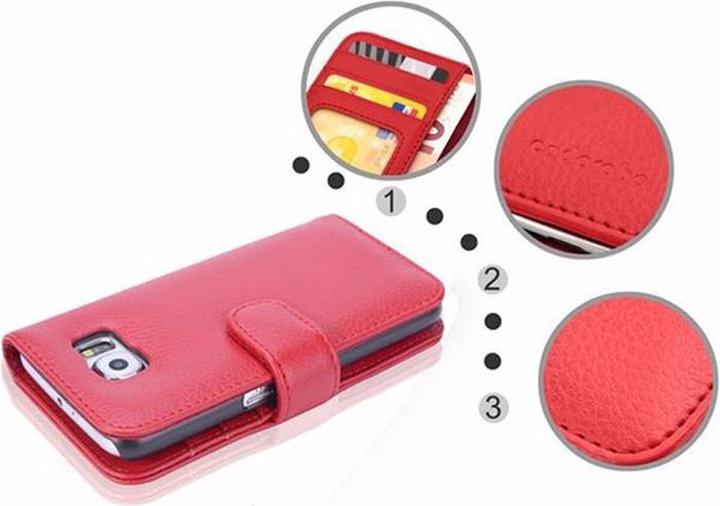 Actual product image Cadorabo Book with 3 card slots cover (Samsung Galaxy S6)