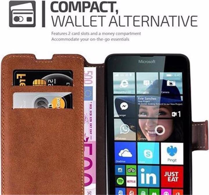 Actual product image Cadorabo Book Retro Matt Wallet Cover (Microsoft Lumia 640)