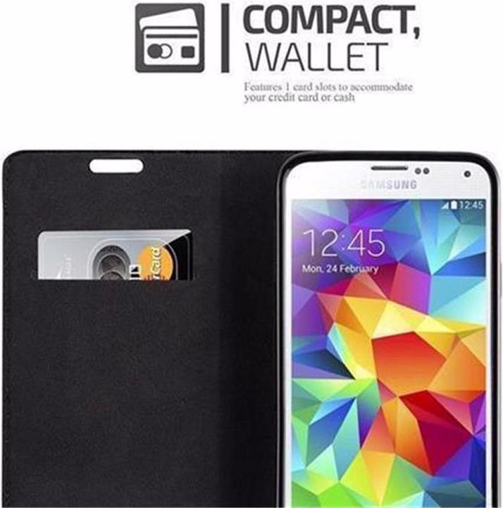 Actual product image Cadorabo Book Invisible Magnet Cover (Samsung Galaxy S5, Samsung Galaxy S5 Neo)