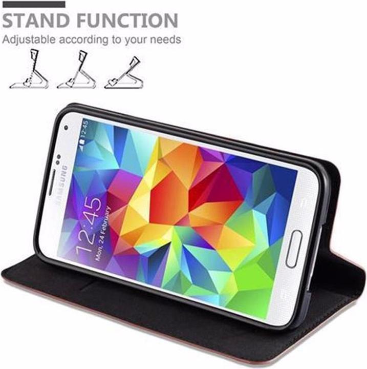 Actual product image Cadorabo Book Invisible Magnet Cover (Samsung Galaxy S5, Samsung Galaxy S5 Neo)
