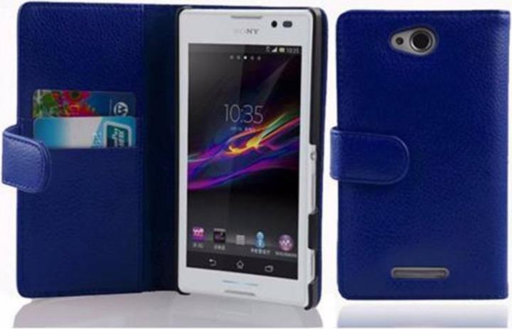 Produktbild Cadorabo Book mit Struktur Cover (Sony Xperia C)